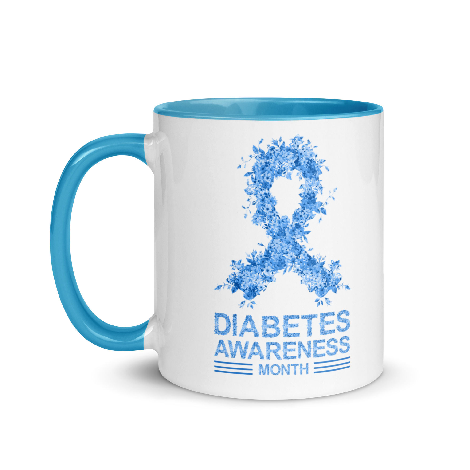 Diabetes Awareness. Mug with Color Inside