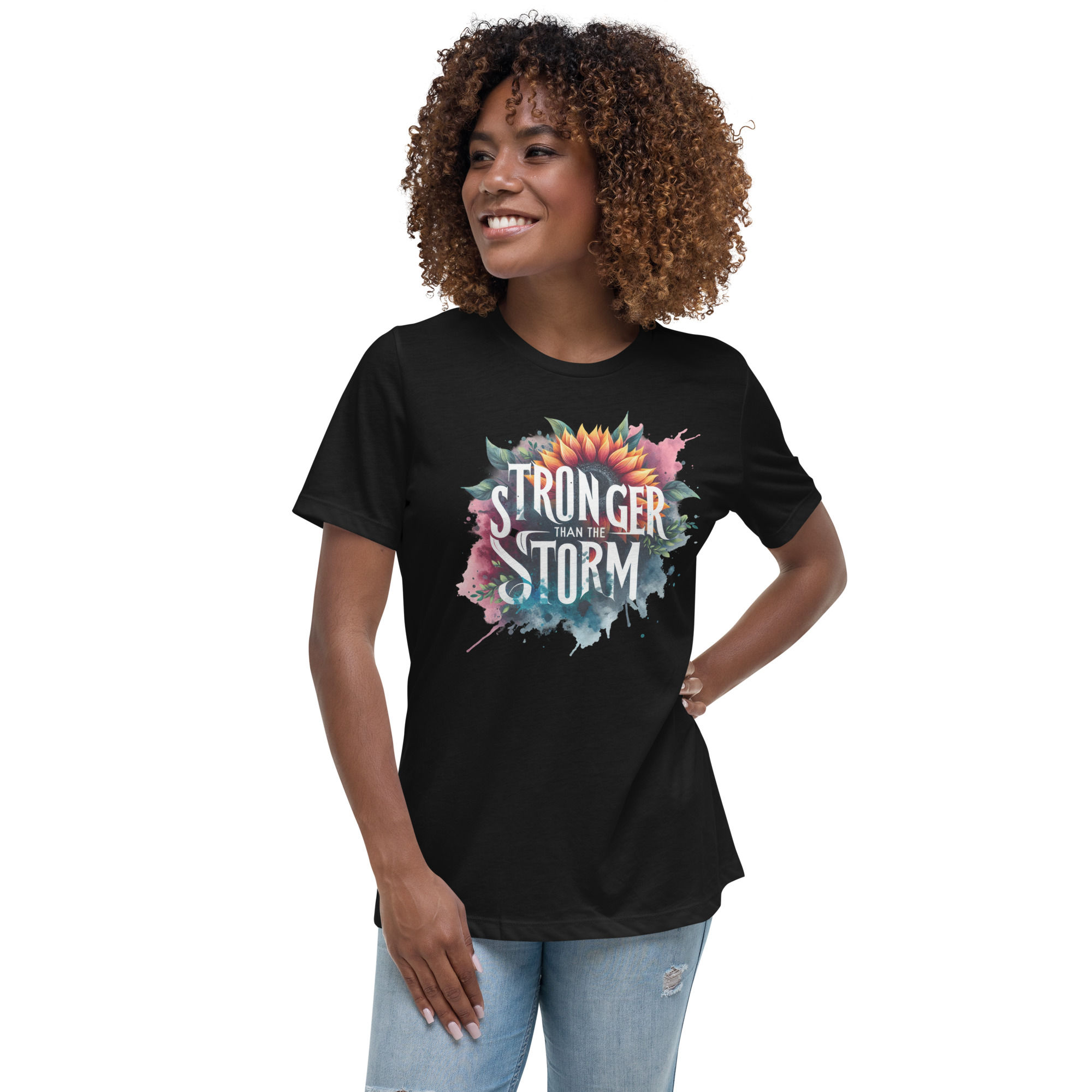 Stronger Than The Storm.- Women's Relaxed T-Shirt