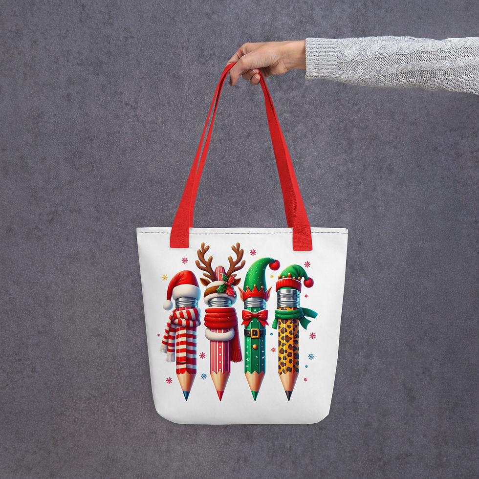 Thumbnail: Teacher Holiday Tote bag