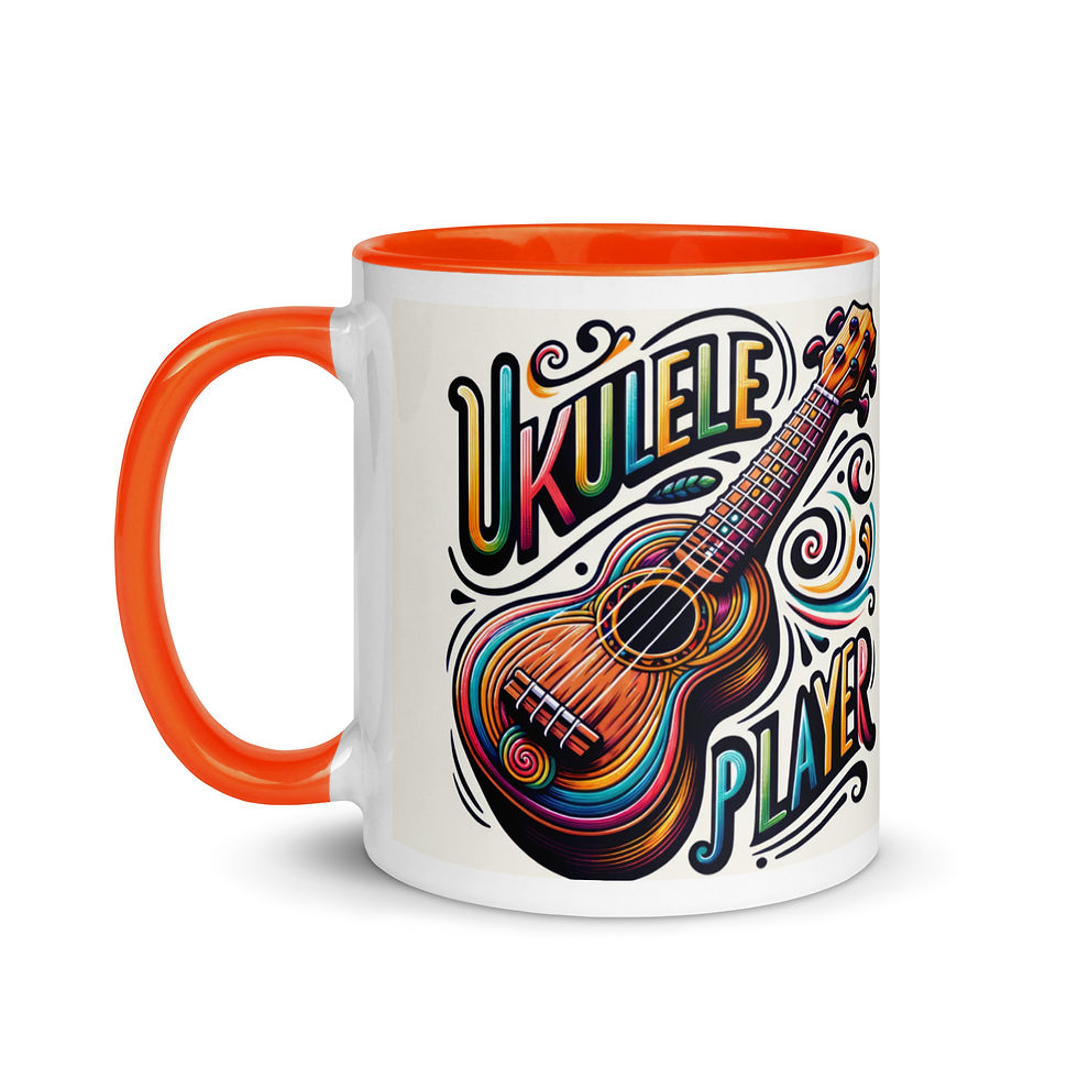 Thumbnail: Ukuele Player.  Mug with Color Inside