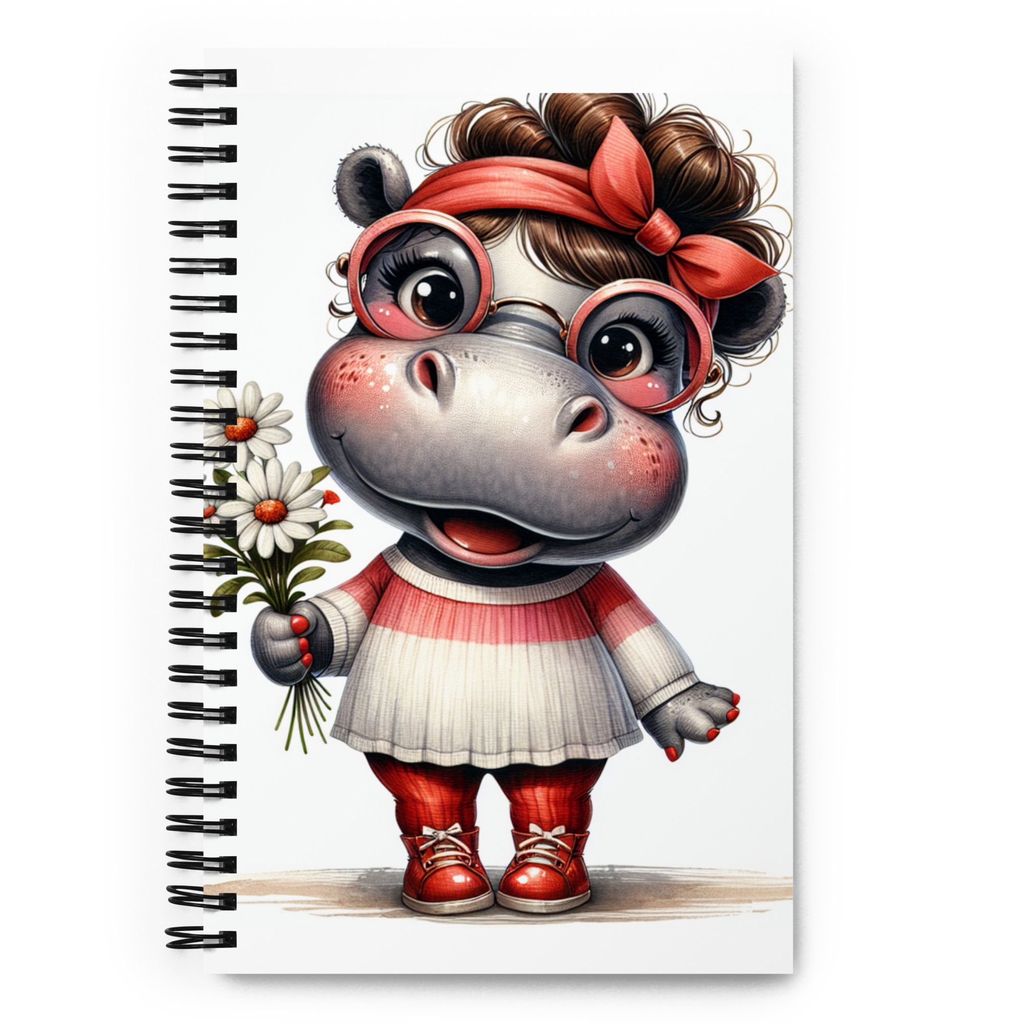 Sweet Hippo. Spiral notebook