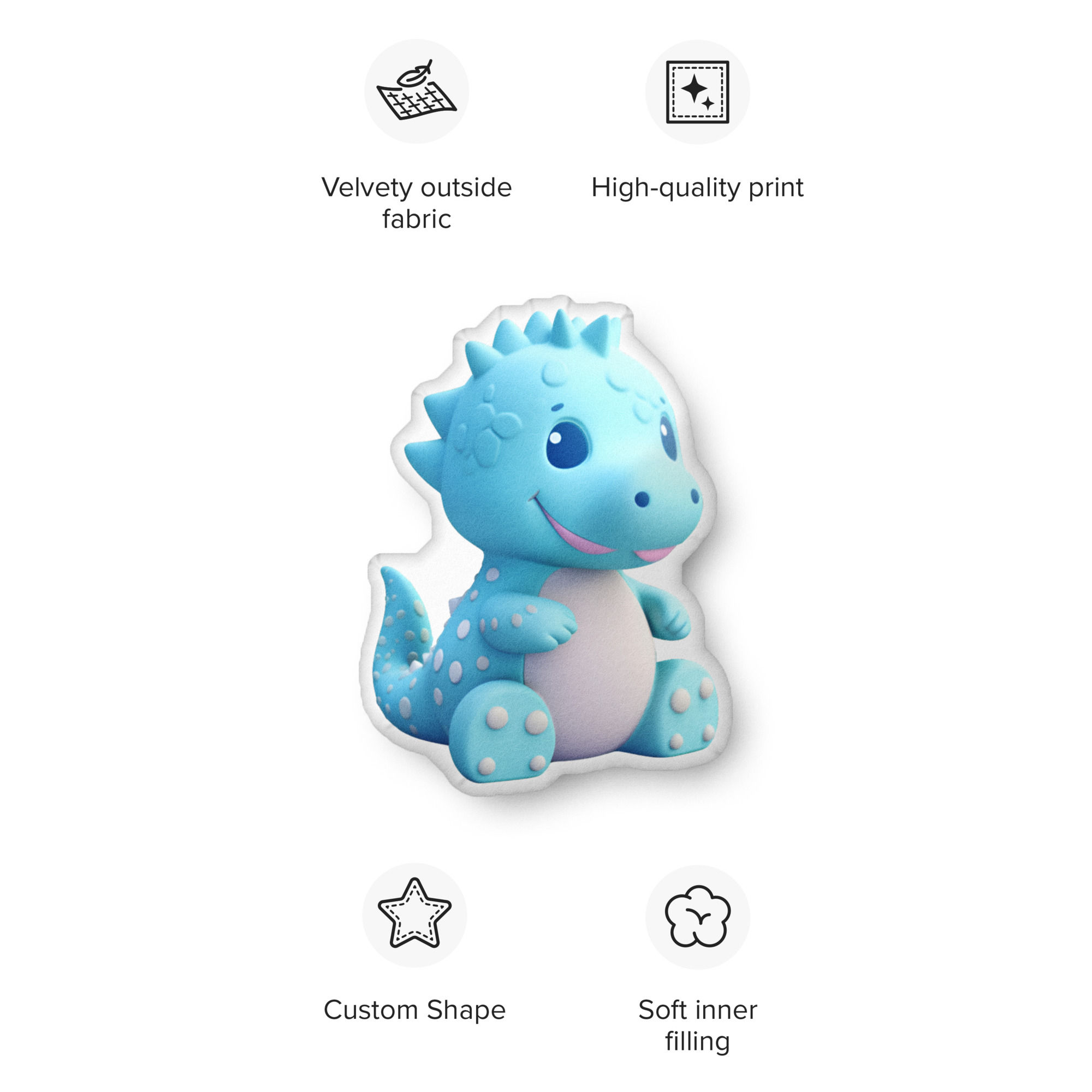 Dinosaur Custom-shaped pillow