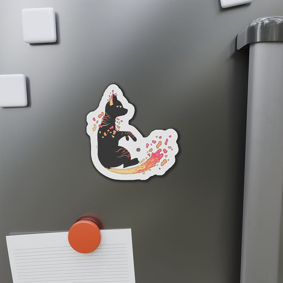 Thumbnail: Athena Kasper Designs. Space Cat Series. Die-Cut Magnets