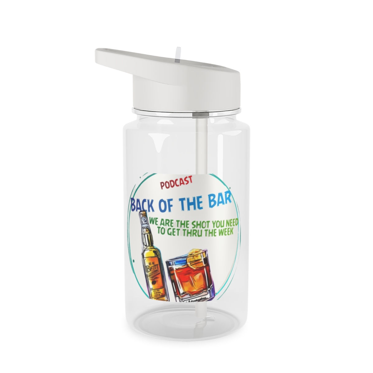 Back Of The Bar. Podcast.  Tritan Water Bottle