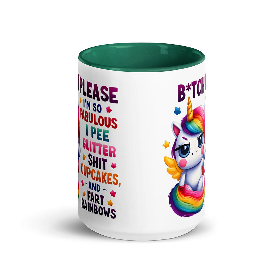 Thumbnail: Fabulous Unicorn.  Mug with Color Inside