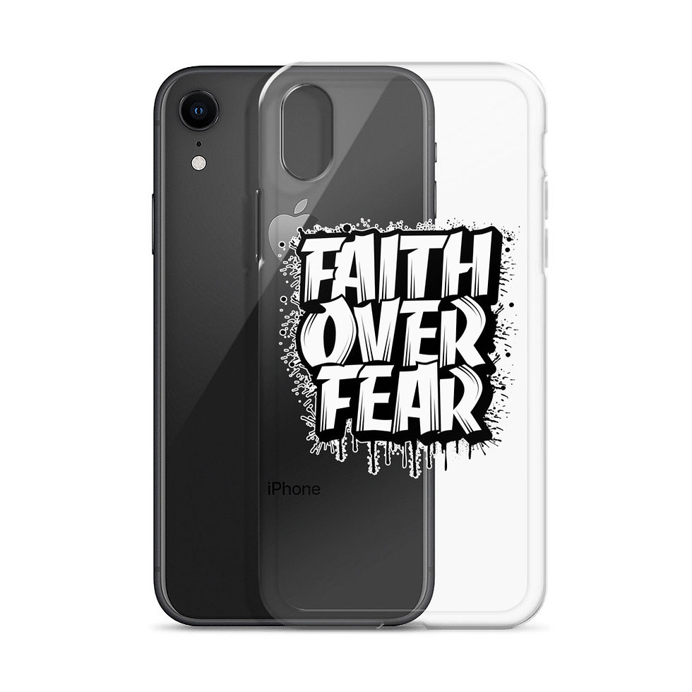 Thumbnail: Faith Over Fear. Clear Case for iPhone®