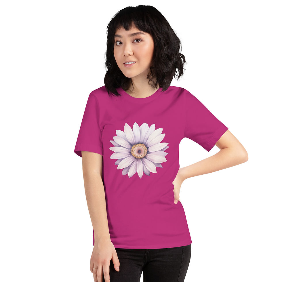 Thumbnail: flower Unisex t-shirt