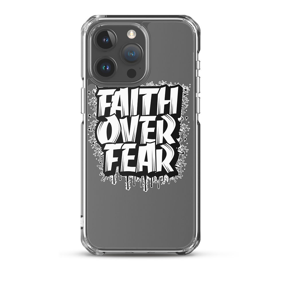 Thumbnail: Faith Over Fear. Clear Case for iPhone®