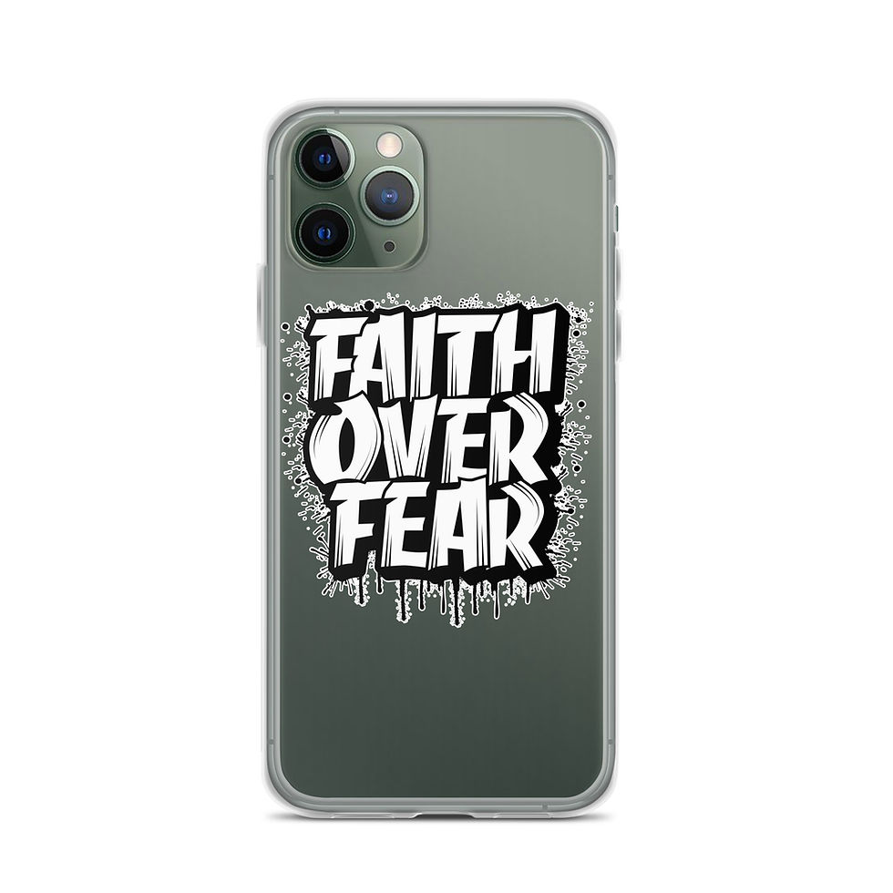 Thumbnail: Faith Over Fear. Clear Case for iPhone®