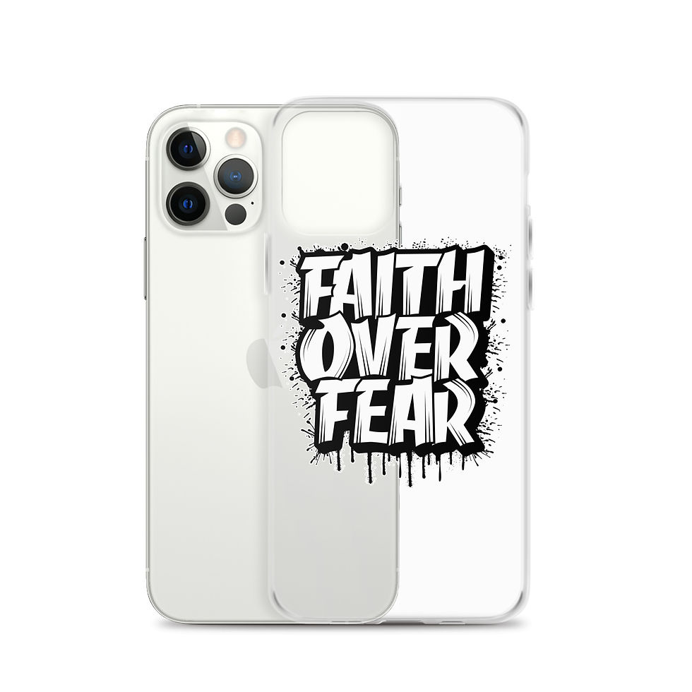 Thumbnail: Faith Over Fear. Clear Case for iPhone®
