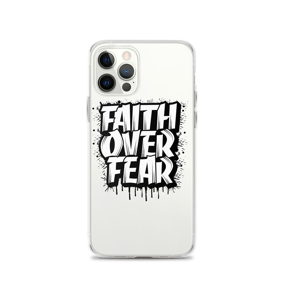 Thumbnail: Faith Over Fear. Clear Case for iPhone®