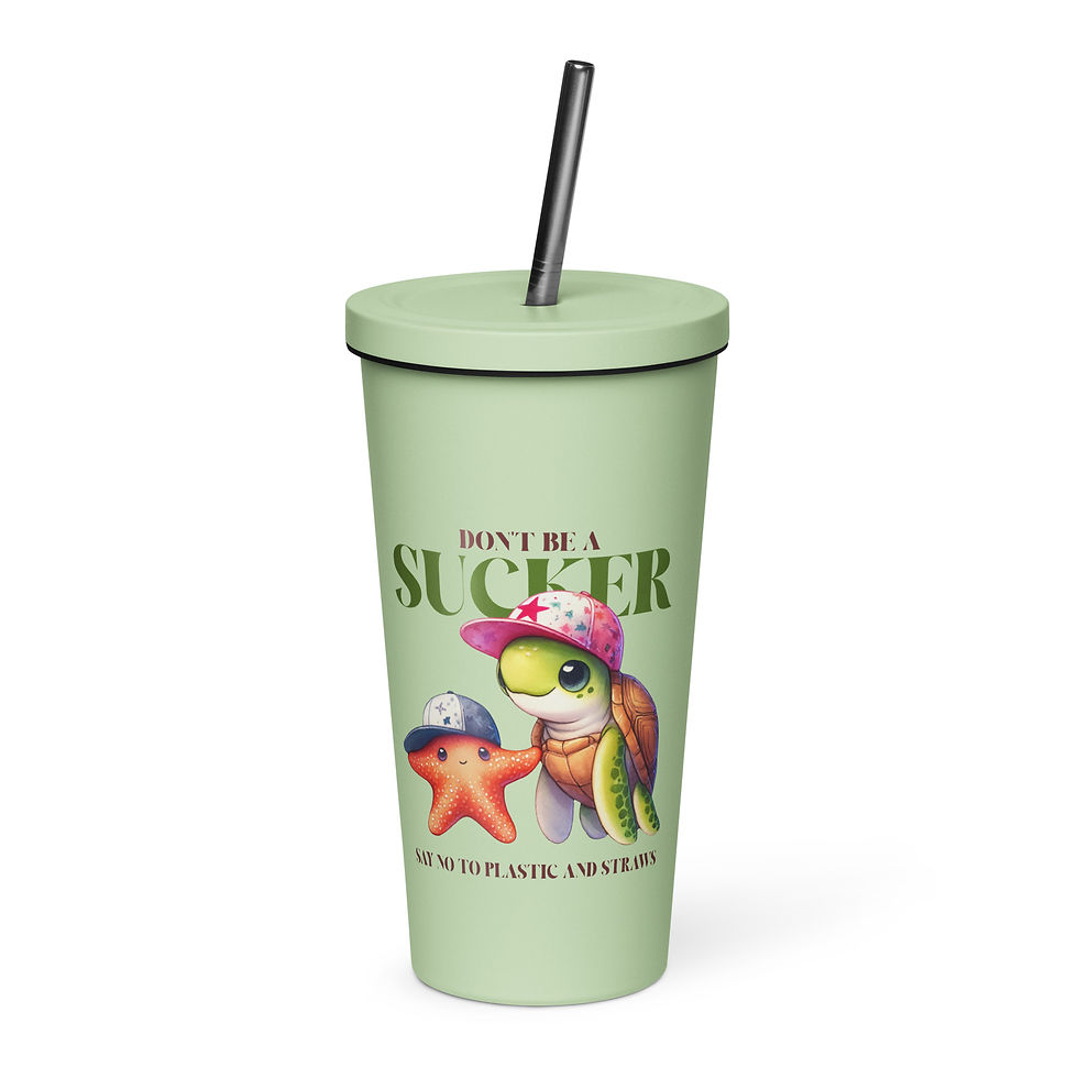 Thumbnail: Sucker. Insulated tumbler with a straw