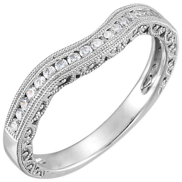 Thumbnail: 14k W.G 0.20 ct Diamond Engagement Ring