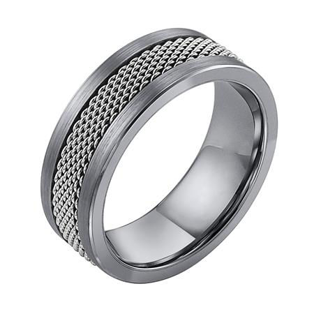 Thumbnail: 8mm Tungsten carbide Comfort Fit Band