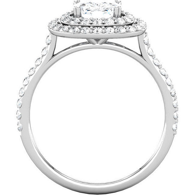 Thumbnail: 14k W.G 0.20 ct Diamond Engagement Ring