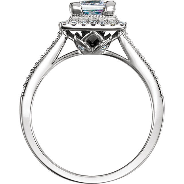 Thumbnail: 14k W.G 0.25 ct Diamond Engagement Ring