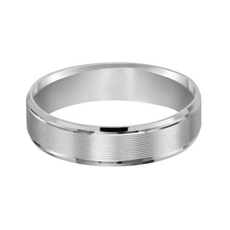 Thumbnail: 14kt. W.G. Comfort Fit Wedding Band