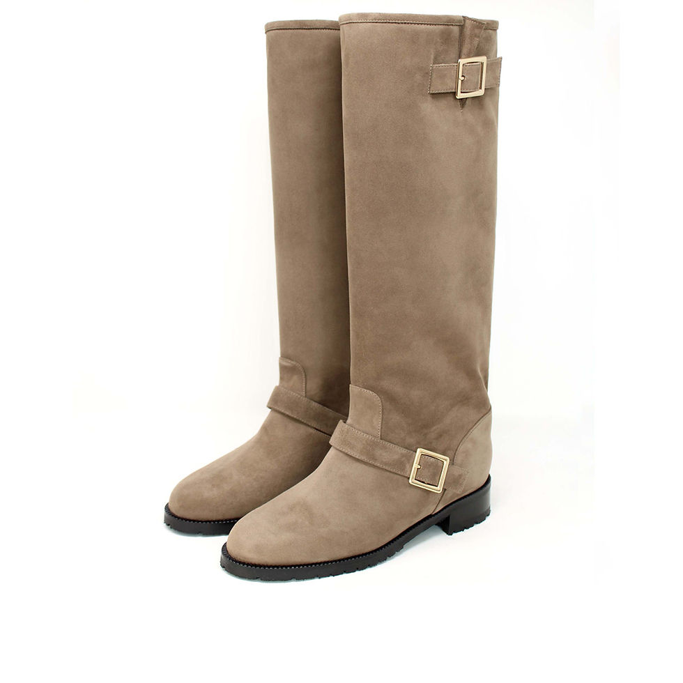 JOELLE BOOT - Beige Suede
