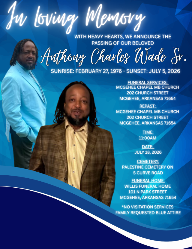 In Loving Memory: Anthony Charles Wade Sr.