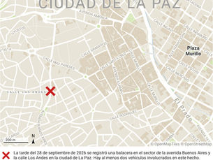 Investigan balacera en la avenida Buenos Aires en La Paz