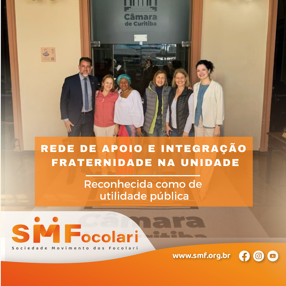 Câmara de Curitiba reconhece utilidade pública da Rede Fraternidade na Unidade.