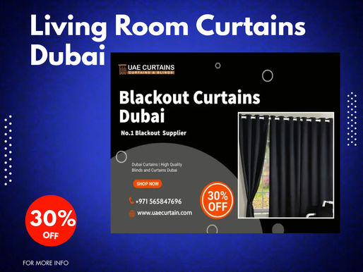 Living Room Curtains Dubai - Buy Luxury Living Room Curtains in Dubai 