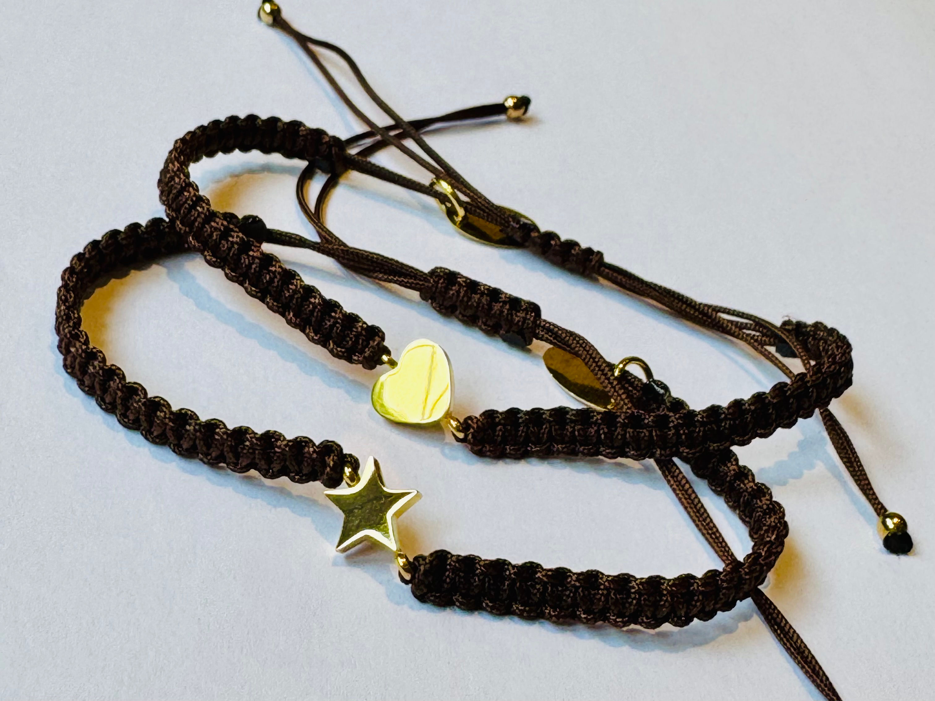 Сет из двух браслетов "Golden star - Golden heart"