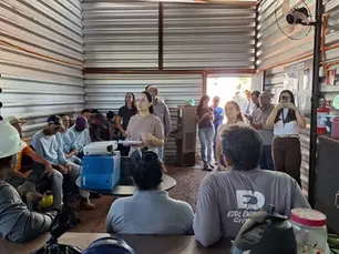 Cesari promove palestra sobre Janeiro Branco no canteiro de obras