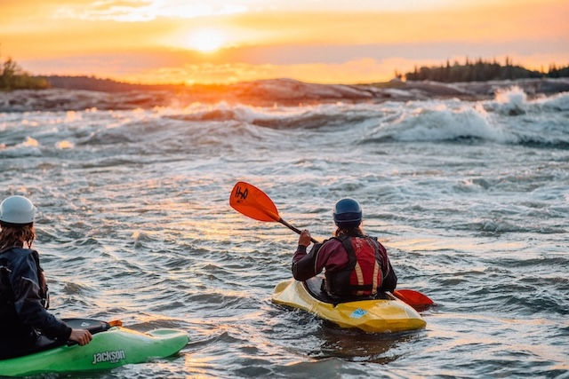 Whitewater kayaking in the South Slave Region: Credit: Darren Roberts