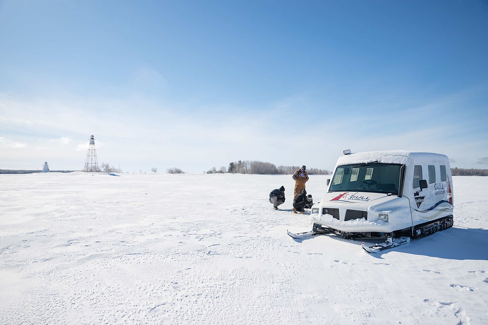 SnoBear in Gull Harbour, Lake Winnipeg - Credit: Liz Tran (Courtesy of Travel Manitoba)