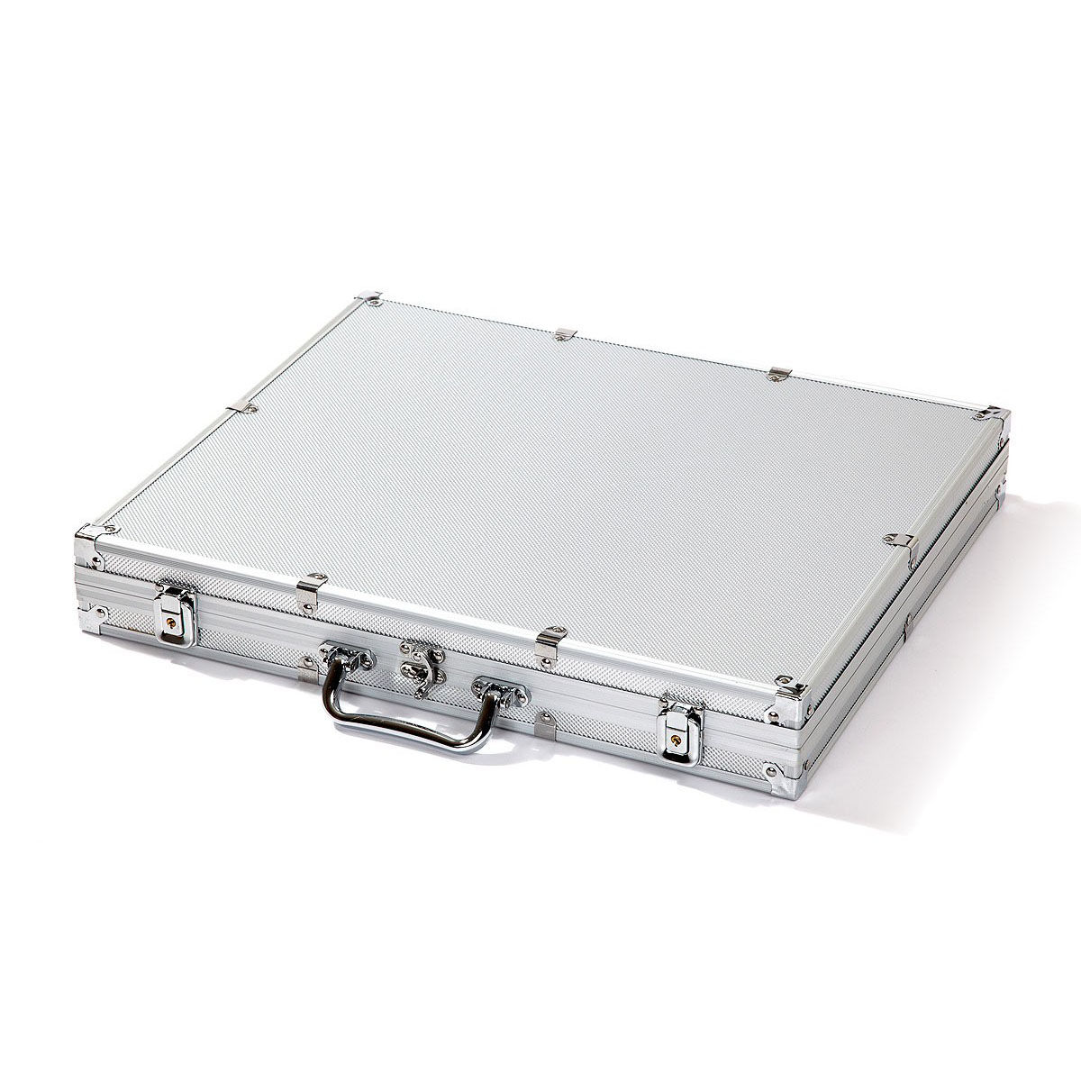 1000 Silver Aluminium Poker Chip Case