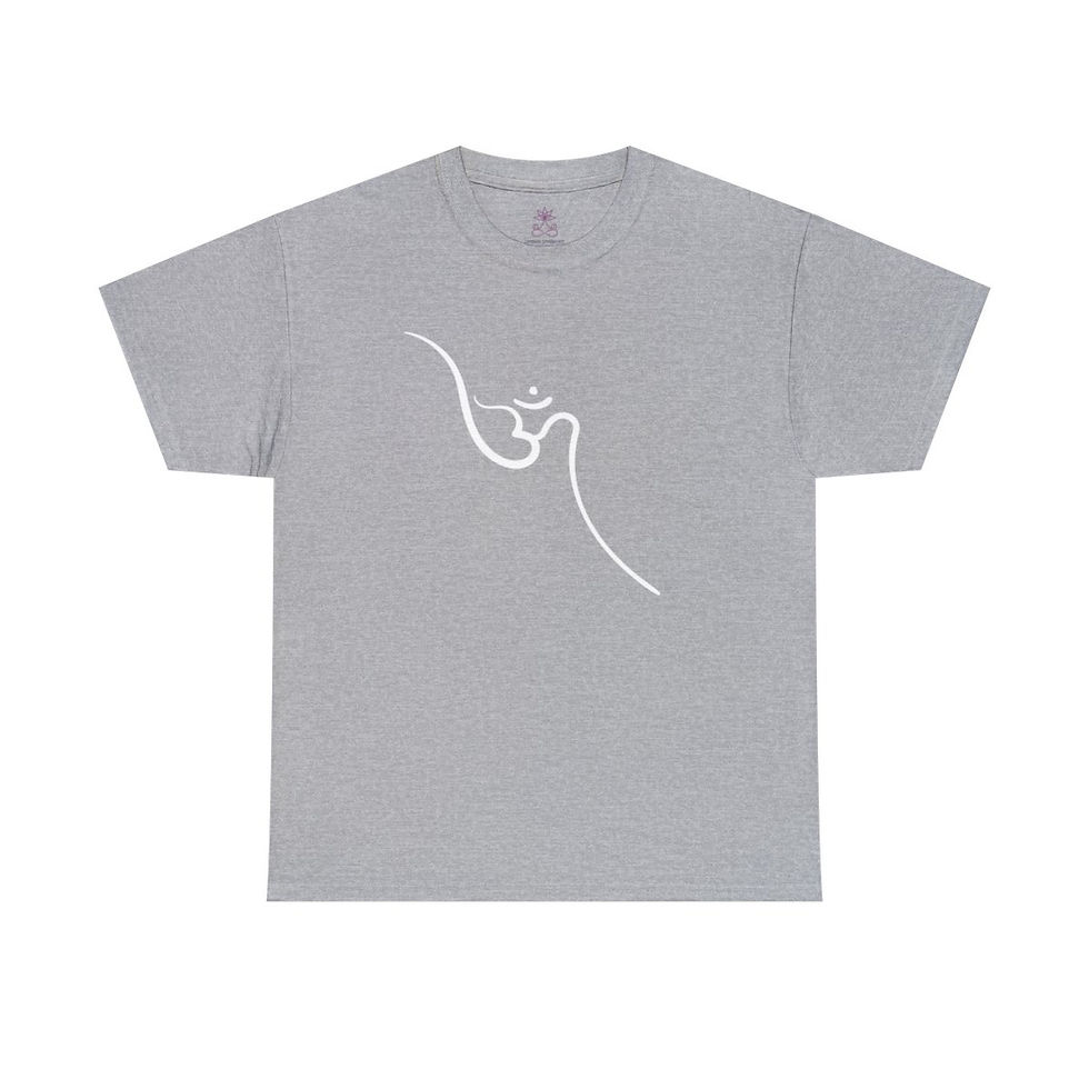 Thumbnail: Om white : Unisex Heavy Cotton Tee