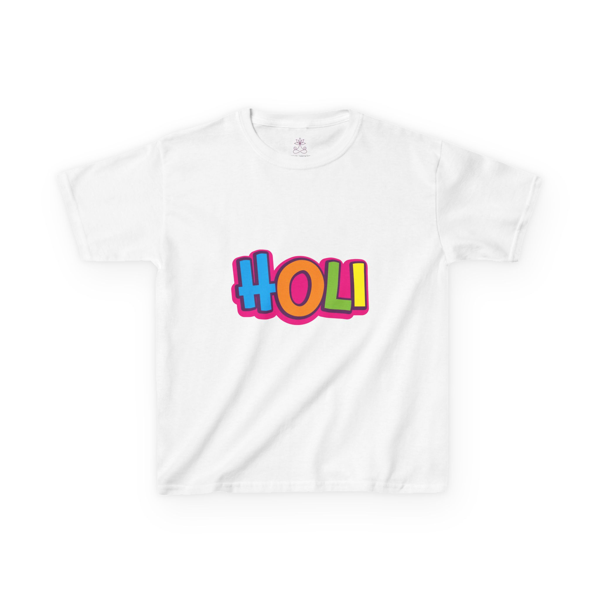 Holi Kids T‑Shirt — Colorful 'HOLI' Festival Tee for Children