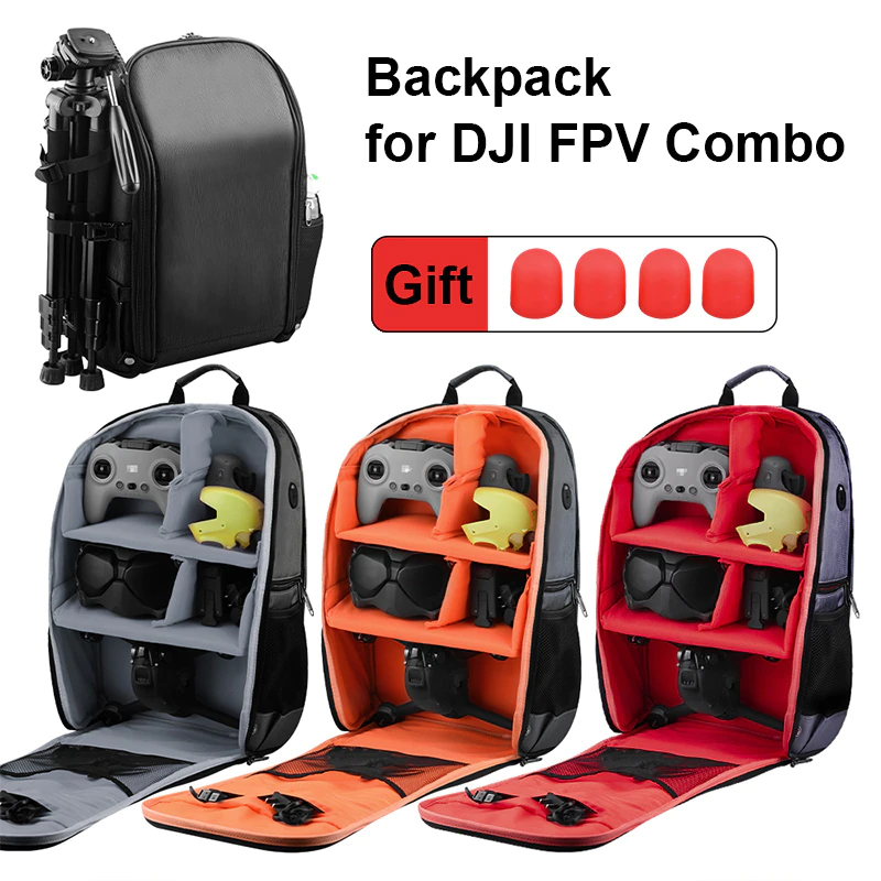 Thumbnail: Waterproof Backpack for DJI FPV Combo Storage Bag Drone Remote Control FPV Goggl