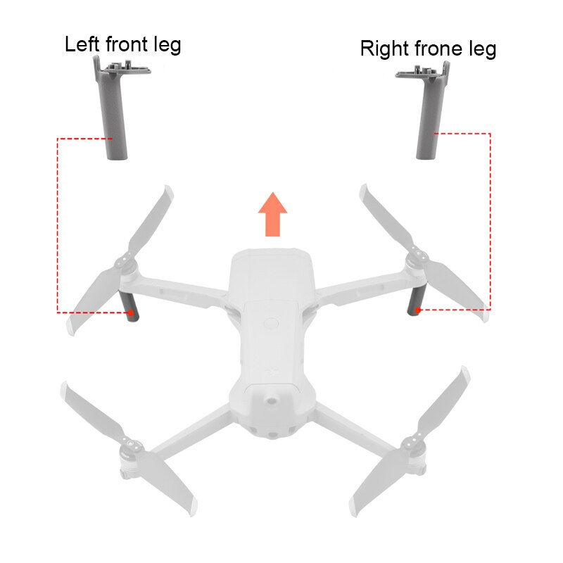 Thumbnail: Landing Gear Leg Repair Parts for DJI Mavic Air 2 Drone Right Left Front Leg Fe