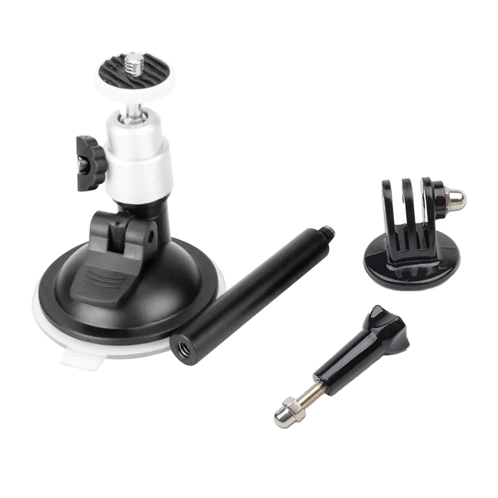 Stable Car Bracket for DJI Osmo Action Bottom Suction Cup Extension Rod Adapter