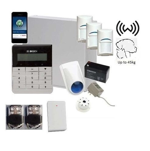 Thumbnail: Bosch Solution 3000, 3 x Wireless Tritech detectors, Text Code Pad + Ip Module