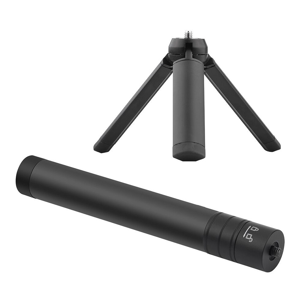Thumbnail: Durable Aluminum Alloy Extension Rod Metal Tripod Adapter for Osmo Action Sport