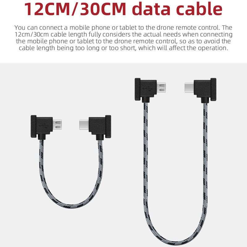 Thumbnail: Remote Control Data Cable for DJI Mavic Mini/SE/Mavic 2/Mavic Pro/Air/Spark/Type