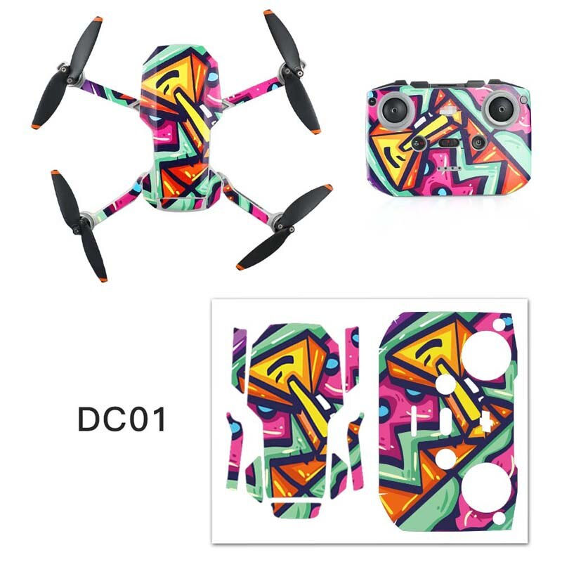 Thumbnail: DJI Mini 2 Waterproof PVC Stickers Drone Body Skin Protective Arm Remote Control