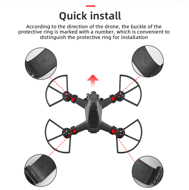 Thumbnail: Propeller Protector for DJI FPV Quick Release Propeller Guard Props Wing