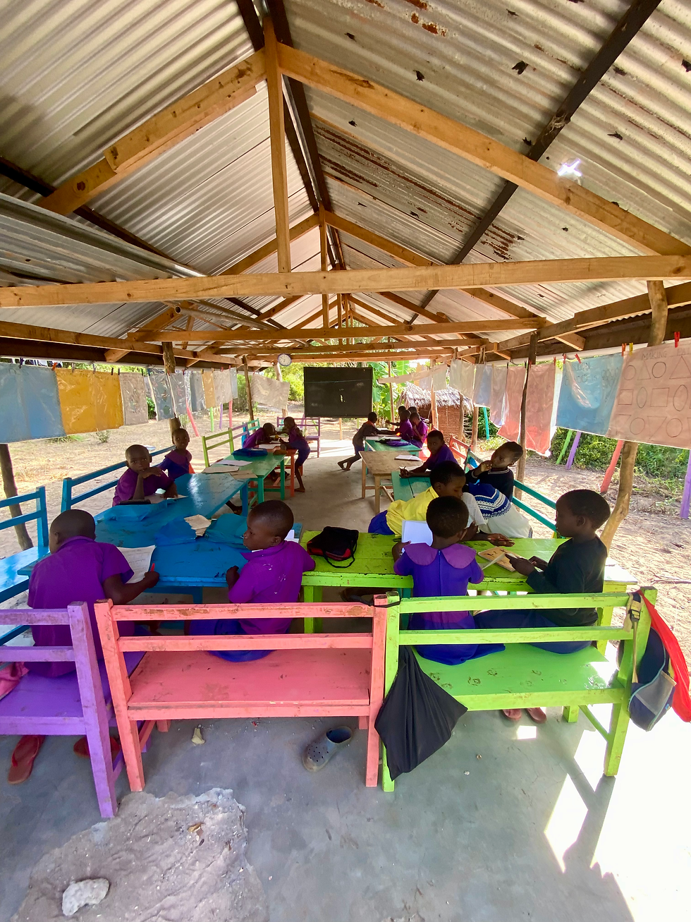 These guys have seen quite a few different versions of Eco Moyo over the years! They are the only class who spent a year in a very temporary classroom.