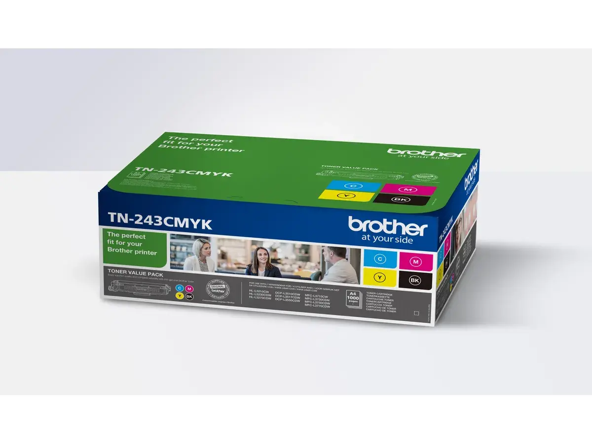 BROTHER Toner Multipack CMYK TN-243CMYK HL-L3210CW 1000 Seiten