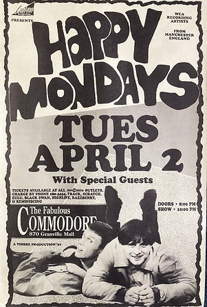 happy mondays gig poster