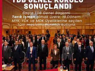 TDB Genel Kurulu Sonuçlandı