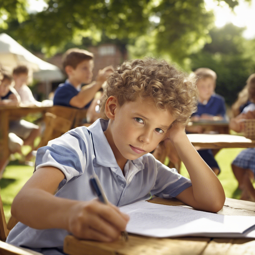 Child revising