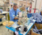 In the NatureTex production facility, baby and toddler collections made from organic cotton are produced in rooms lit by daylight, mainly for export to Europe and the USA. (Photo: Karin Heinze)