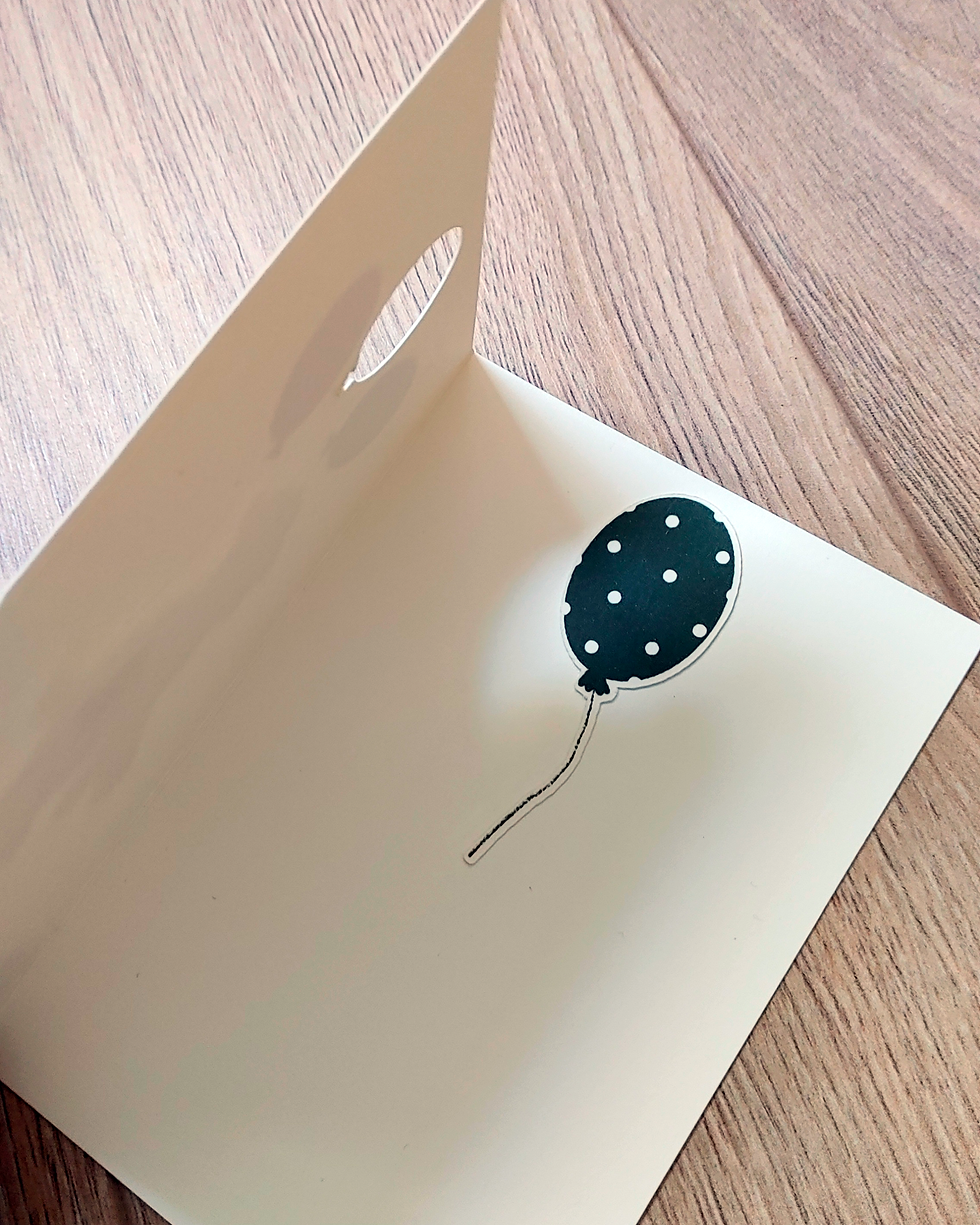 Thumbnail: Flying Fox Terrier with balloons birthday 3D Greeting Card