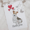 Thumbnail: Fox Terrier dog with heart balloons greeting card