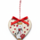 Thumbnail: Fox terrier with red love phone original painted heart orna